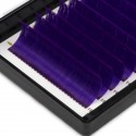 Purple 0.07/0.10/0.15mm 8-15mm Single Length J/B/C/D Curl Colored Lash Extension 