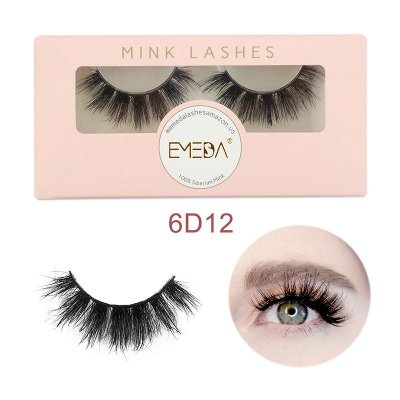 Real Mink Eyelashes 6D12 