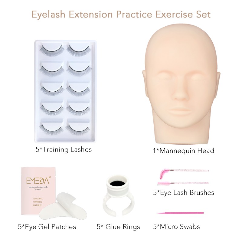 Professional Mannequin Head Training For Beginners eyelash extension  kit