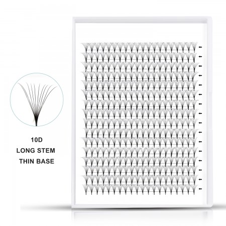 10D Thin Base Long Stem Mega Boxes 16 Rows 320 Premade Fans  10D Thin Base Long S...