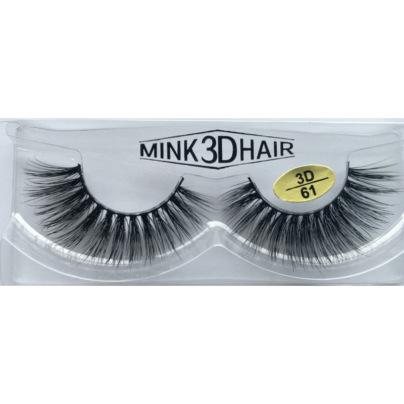  100% Real Mink 3D Fake Strip Eyelashes YY-3D61