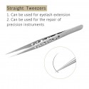 Individual Eyelash Extension Tweezers  9 Holes Professional Stainless Steel Precision Tweezers Set