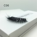 3D Mink Crown Grade 100% Siberian Fur Fake Eyelashes C06